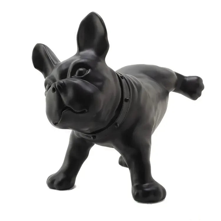 French Bulldog Figurines Creative Art Plastic Miniatures Interior Room Home Decorations Accessories Funny Valentines Day Gift